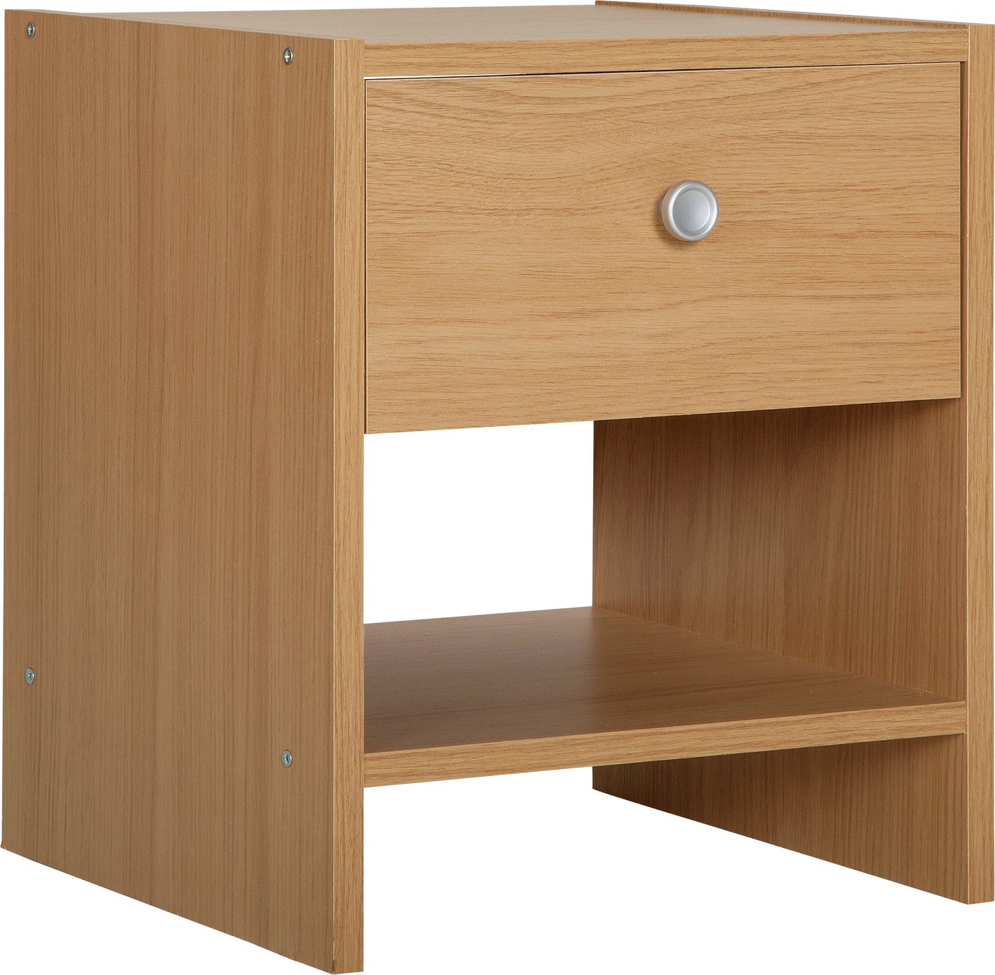 Argos Home Seville 1 Drawer Bedside Chest - Beech Effect