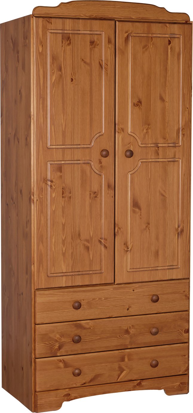 Argos Home Nordic 2 Door 3 Drawer Wardrobe - Pine