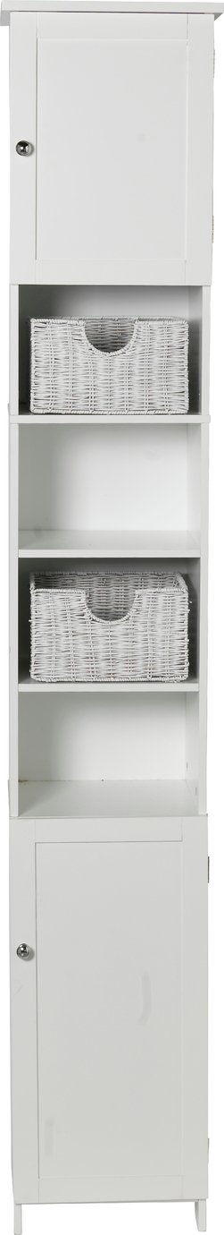 Argos Home Manhattan Tall Bathroom Cabinet - White