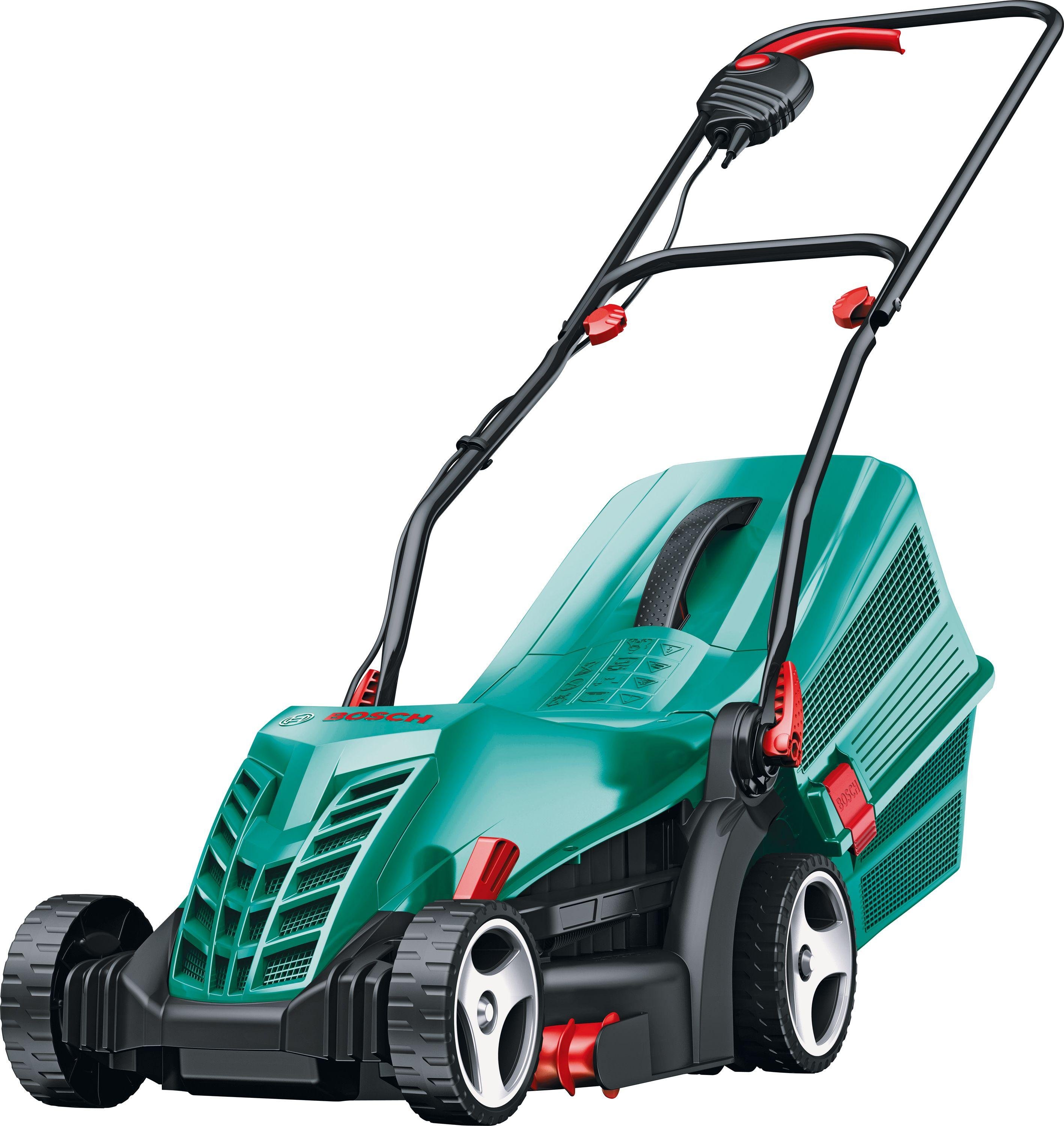 Bosch 34cm Corded Rotary Lawnmower - 1300W