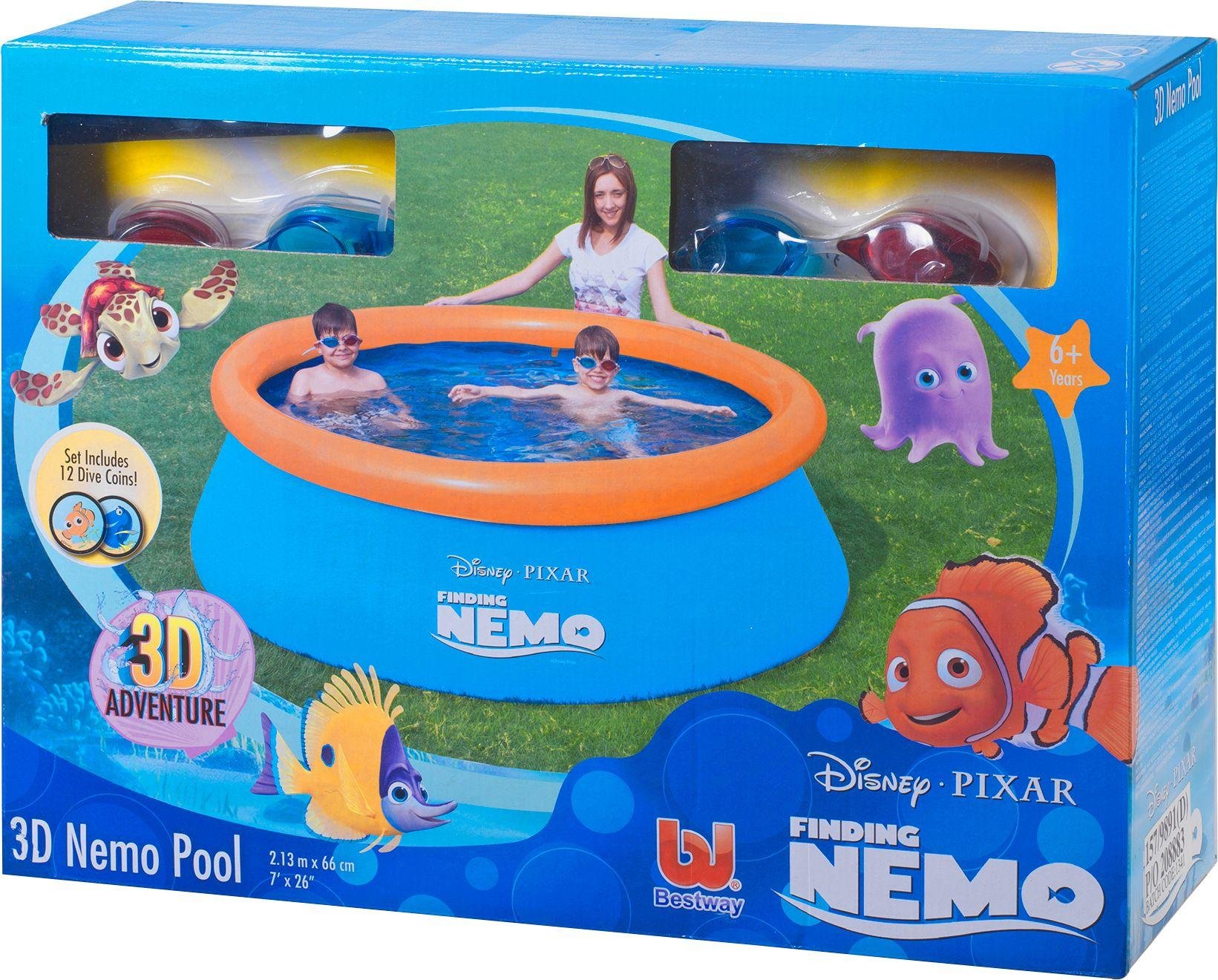 Disney Finding Nemo 3D Paddling Pool - 7ft