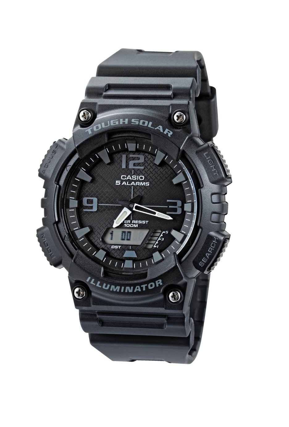 Casio Men's Digital Solar Black Resin Strap Watch
