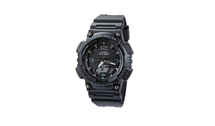 Buy Casio Men s Digital Solar Black Resin Strap Watch Men s watches Argos