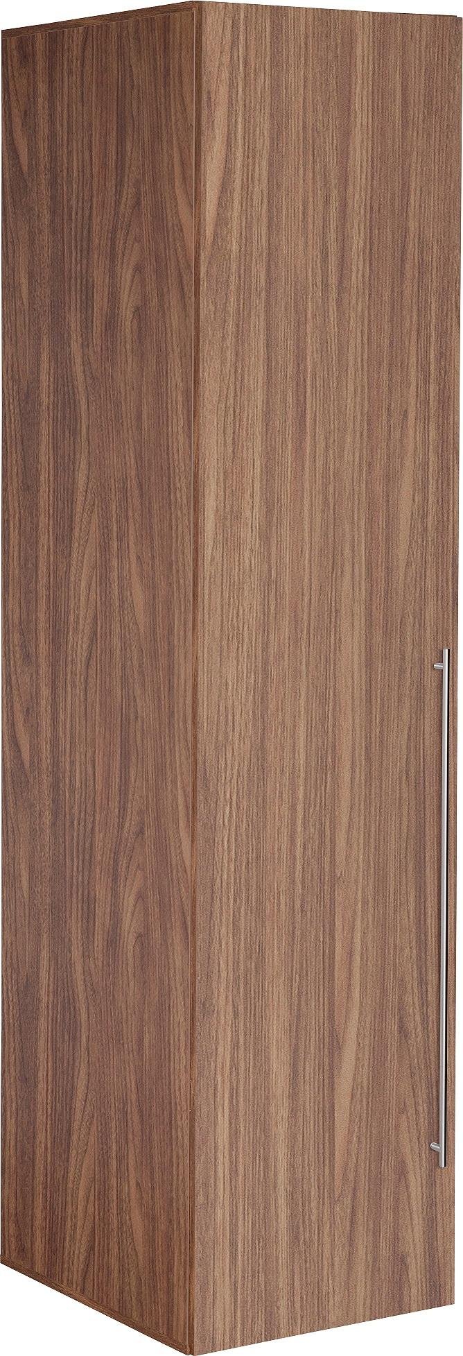 Argos Home Atlas 1 Door Tall Wardrobe - Walnut Effect