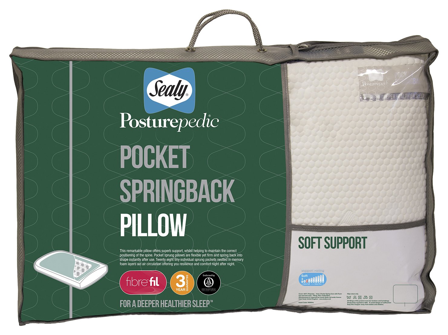 Sealy Posturepedic Pocket Spring Pillow