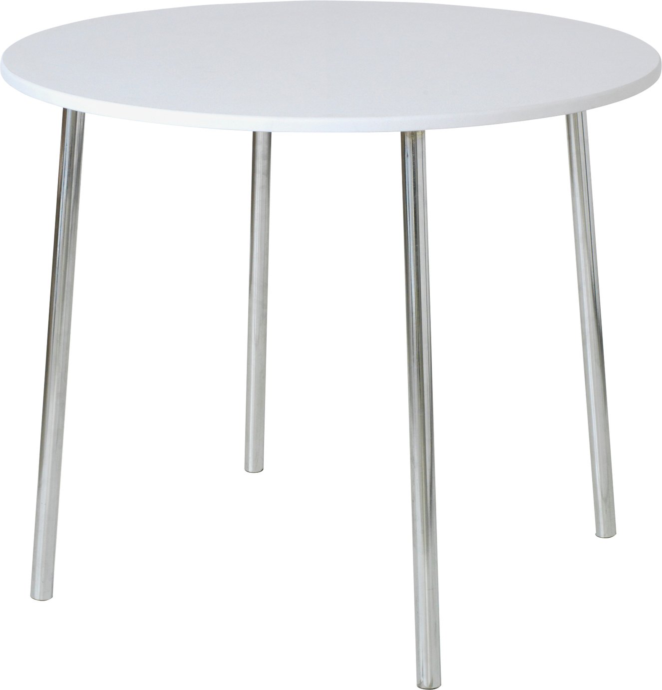 Argos Home Round Wood Effect 2 Seater Dining Table - White