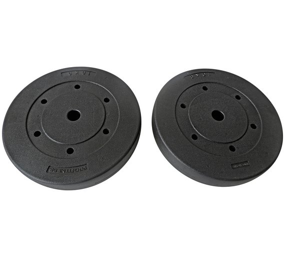 Buy Pro Fitness Set of Vinyl Weights - 2 x 10kg at Argos.co.uk - Your ...