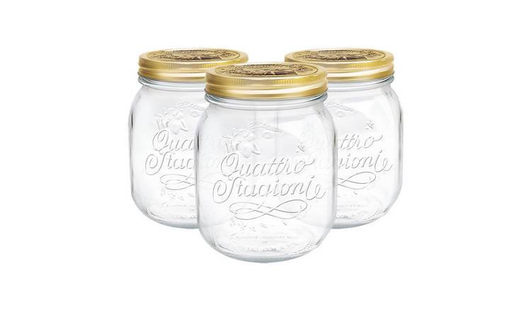 Bormioli Rocco Quattro Stagioni Glass Storage JarsPack of 3