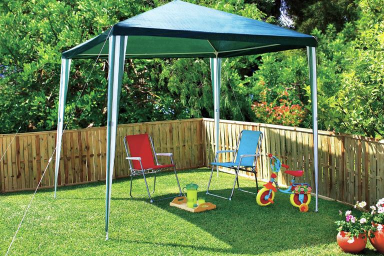 Gazebos, marquees & awnings. Add a shaded area to cool off or keep dry.