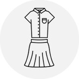 Girls' school uniform.