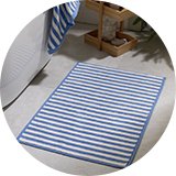 Bath mats.