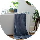 Bath towels & sheets.