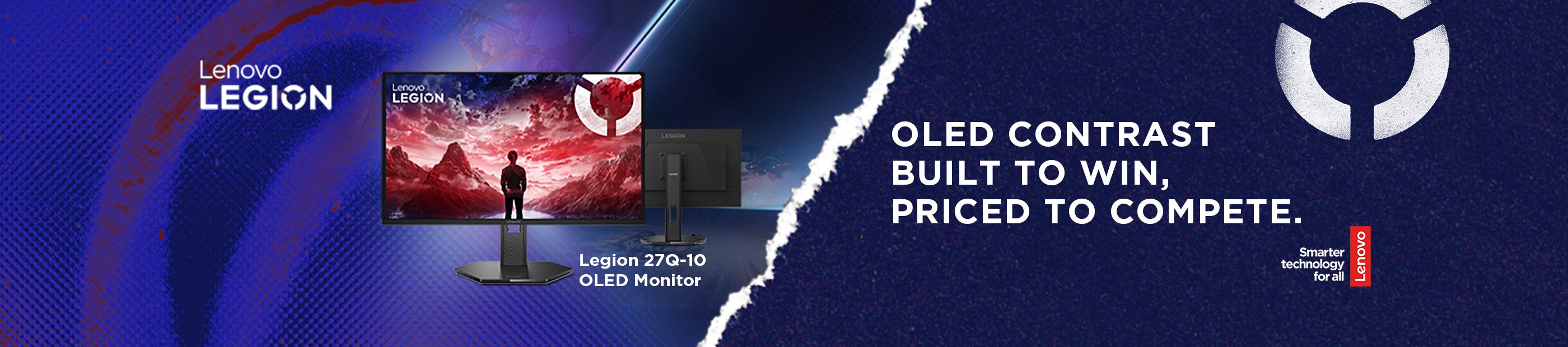 Lenovo Legion. Oled contrast built to win, priced to compete.