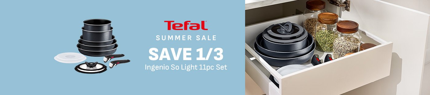 Tefal. Summer sale. Ingenio so light 11pc set.