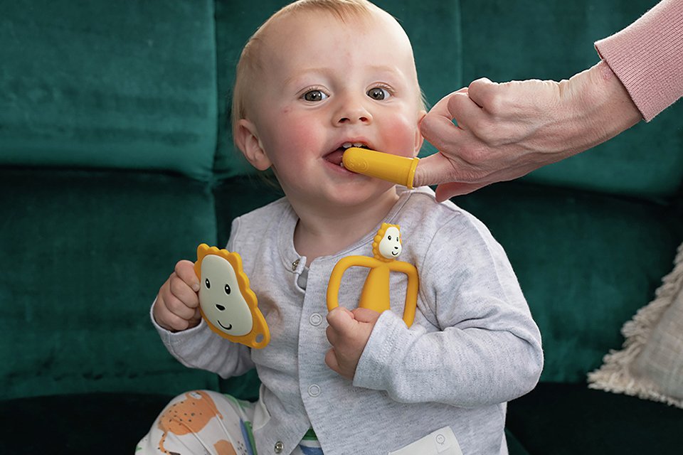 Matchstick Monkey Teething Set - Lion.