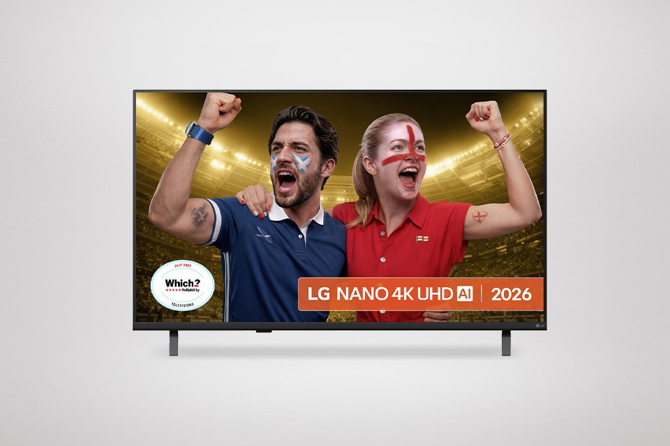 A LG 65 Inch 65NU8E0B3LA Smart 4K UHD HDR LED Nano AI TV.