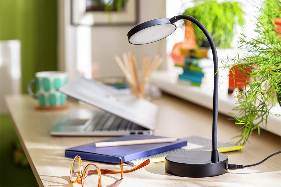 Habitat Mopsa LED Desk Lamp - Black.