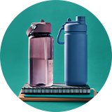 Water bottles.