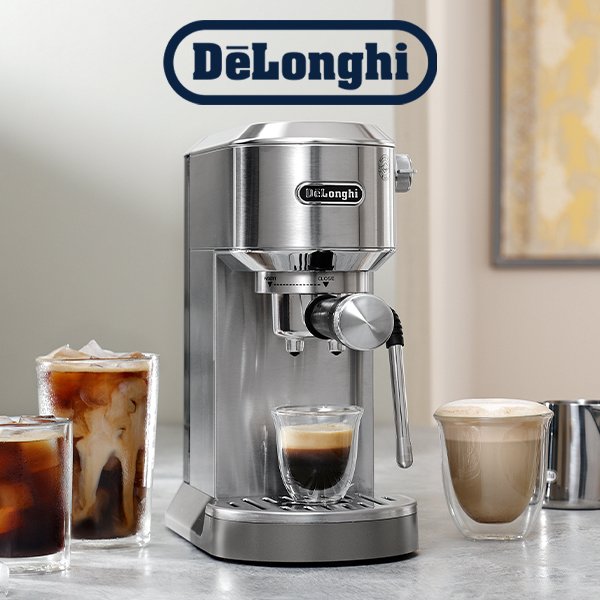New De'longhi Dedica Duo. Your coffee shop at home.