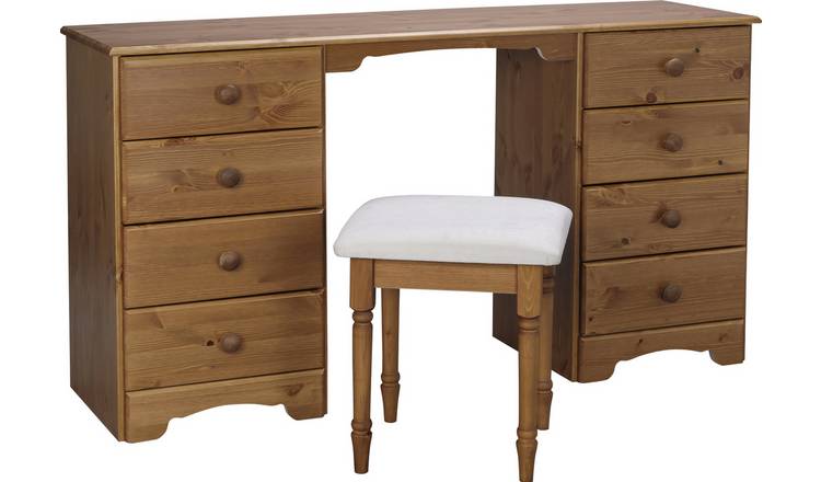 Buy Argos Home Nordic 8 Drawer Dressing Table Stool Pine