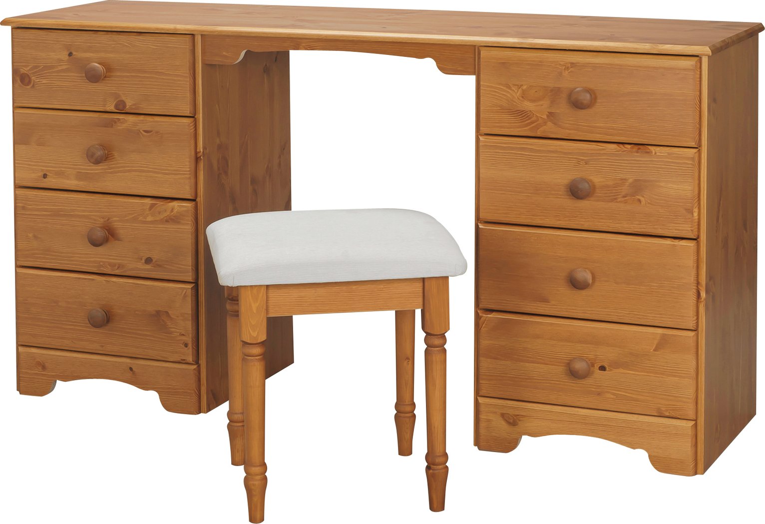 Argos Home Nordic 8 Drawer Dressing Table & Stool Reviews