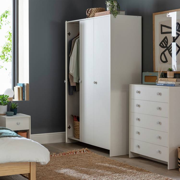 Argos Home Seville 3 Piece 3 Door Wardrobe Package - White 0