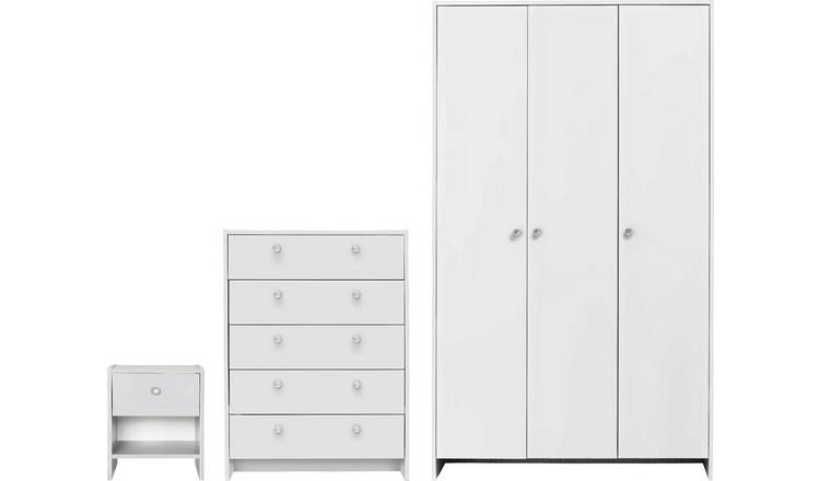 Argos white store wardrobe set