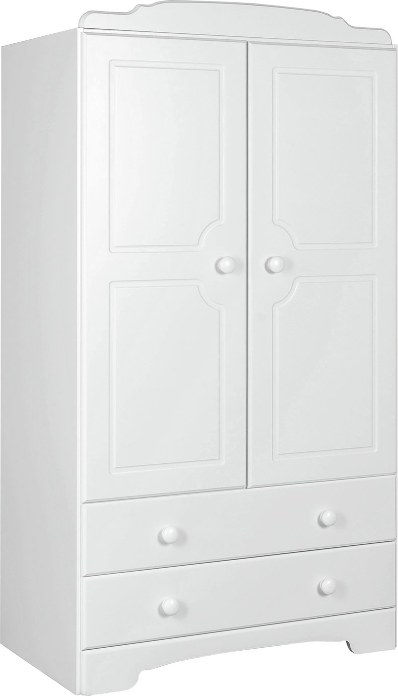 Argos Home Nordic 2 Door 2 Drawer Wardrobe - Soft White