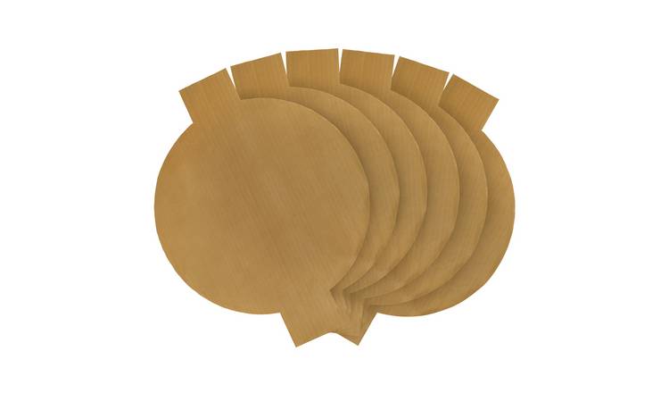 Cooks Professional Set of 6 Non-Stick Reusable Pizza Baking Sheets with Handles