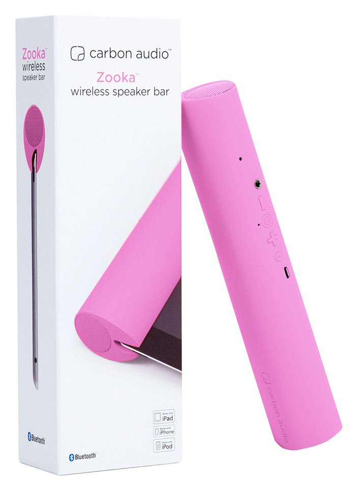 Zooka ZWE-2PK Wireless Portable Bluetooth Speaker - Pink