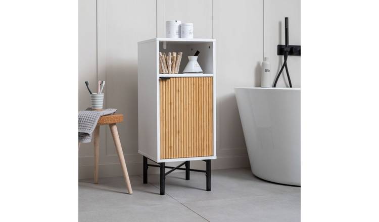 Noa & Nani Rokstorp Single Door Bathroom Towel Cabinet - White