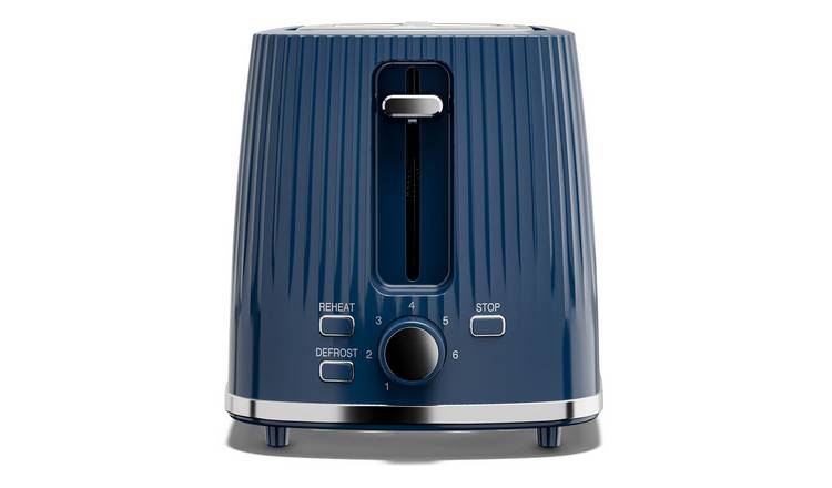 Cello Textured 2 Slice Toaster - Nocturne Navy Blue