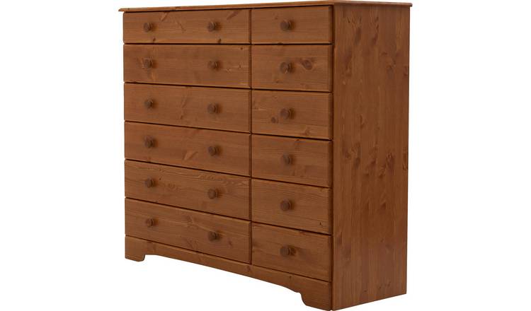 Argos Home Nordic 6+6 Drawer Chest of Drawers - Pine