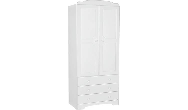 Argos Home Nordic 2 Door 3 Drawer Wardrobe - Soft White