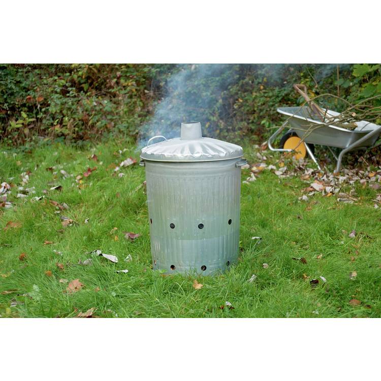 Galvanised Incinerator - 90L 0