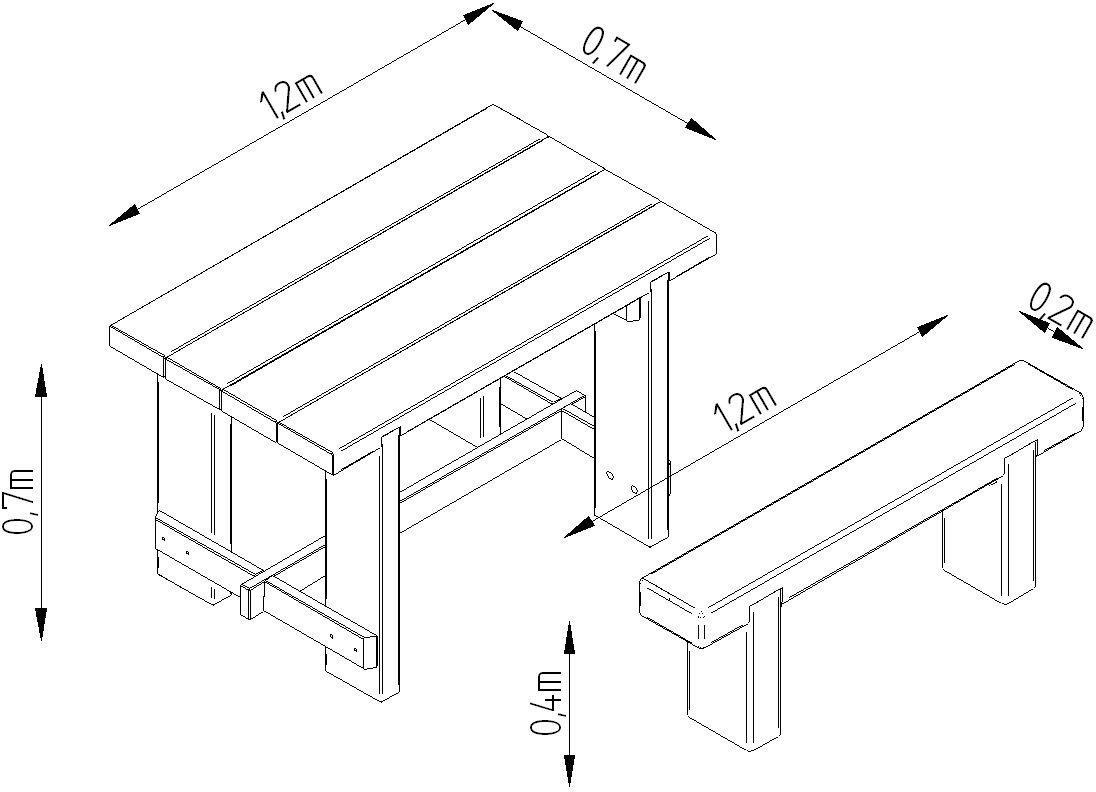 Forest Garden Sleeper Benches and Table Set 1.2m Review