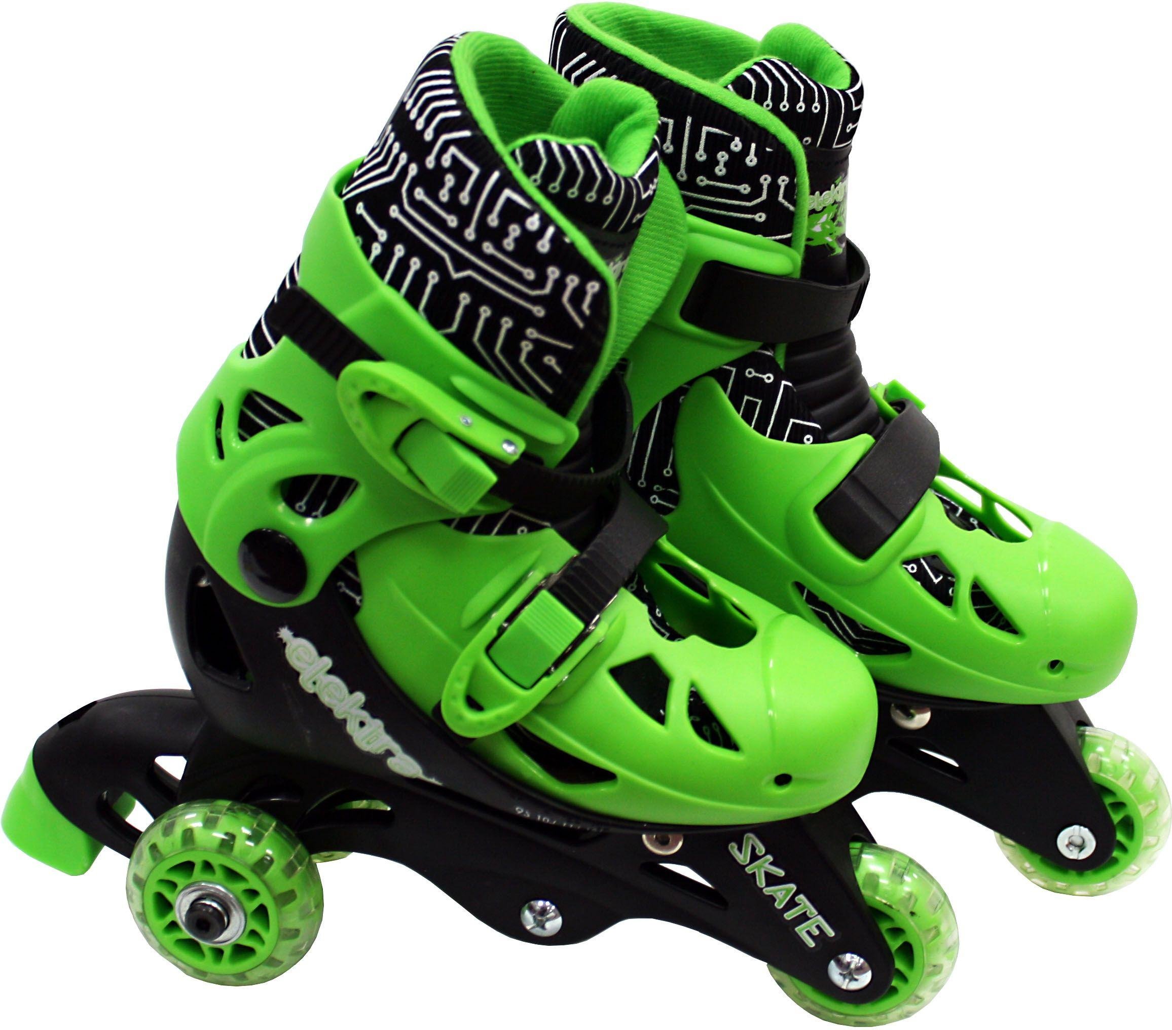 Elektra Tri to In Line Boot Skates - Green