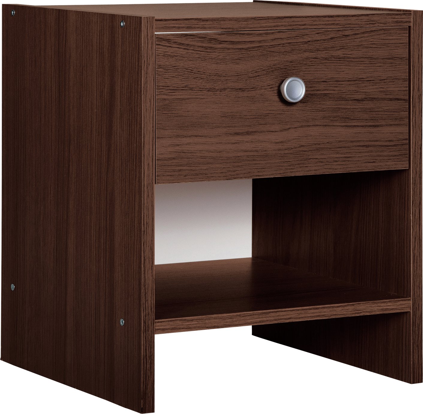 Argos Home Seville 1 Drawer Bedside Table - Dark Oak Effect