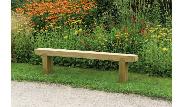 Forest Garden 4 Seater Wooden Garden Bench