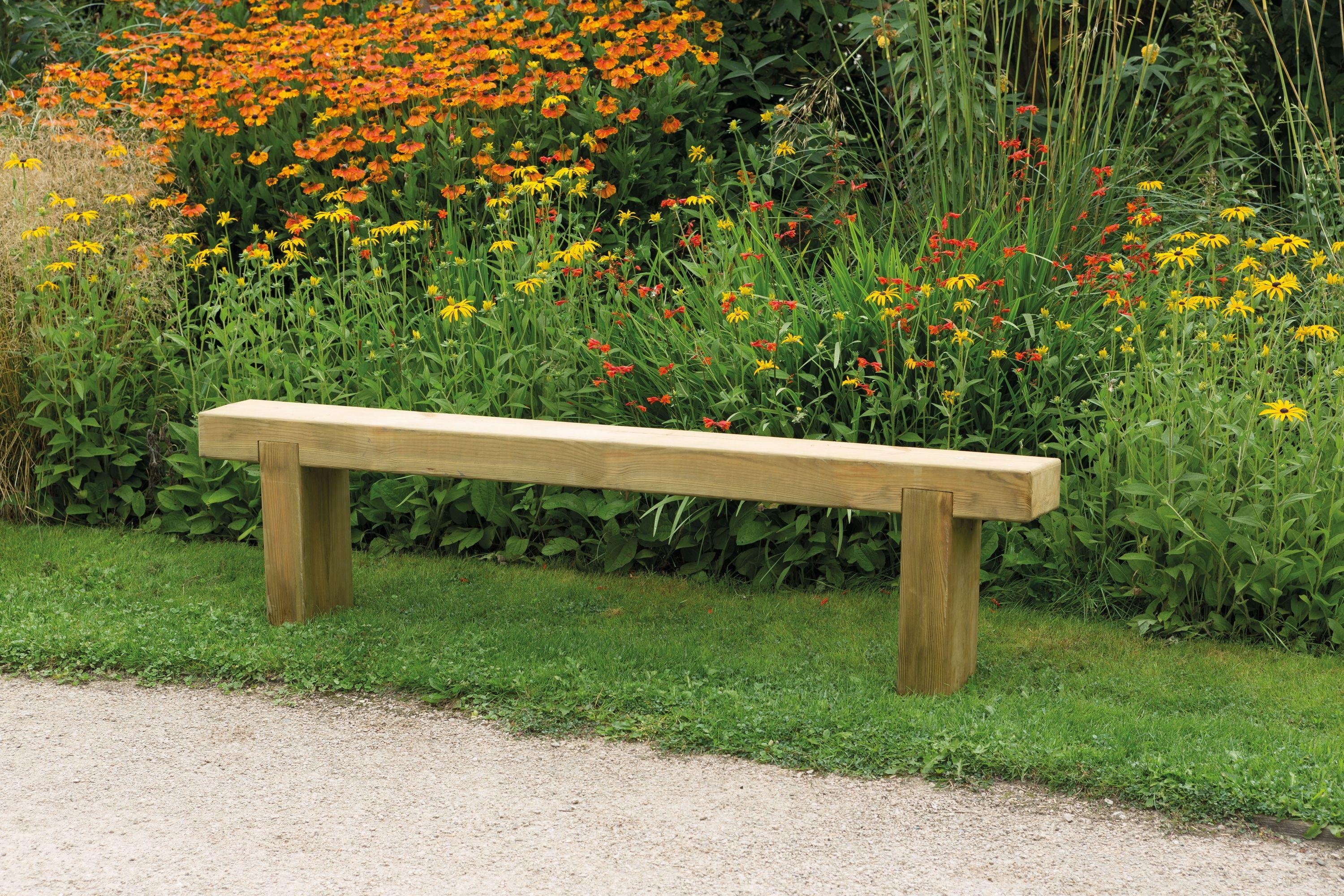 Forest Wooden 4 Seater Garden Bench