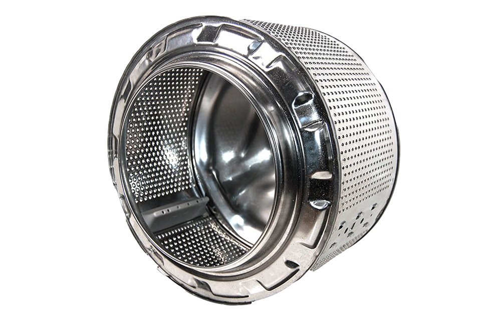 A cut out image of a tumble dryer drum.