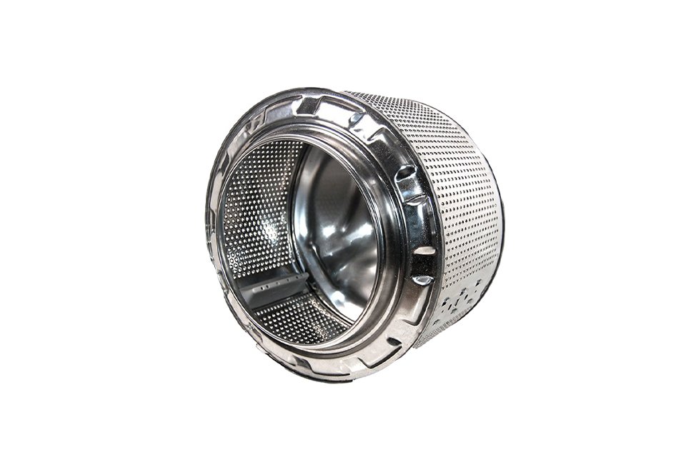 A cut out image of a tumble dryer drum.