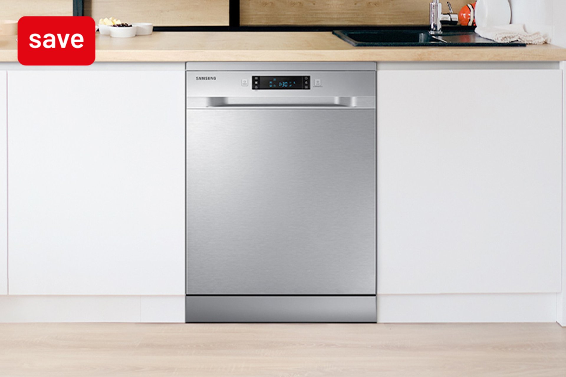Save up to 20% on selected large kitchen appliances using code ELEC10 or ELEC20.