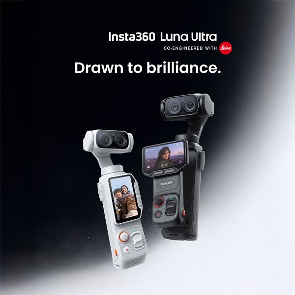 New Insta360 Luna Ultra. Drawn to brilliance.