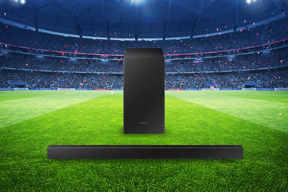 Feel the roar when we score. Shop the Argos exclusive Samsung T420 Soundbar for £79.99.