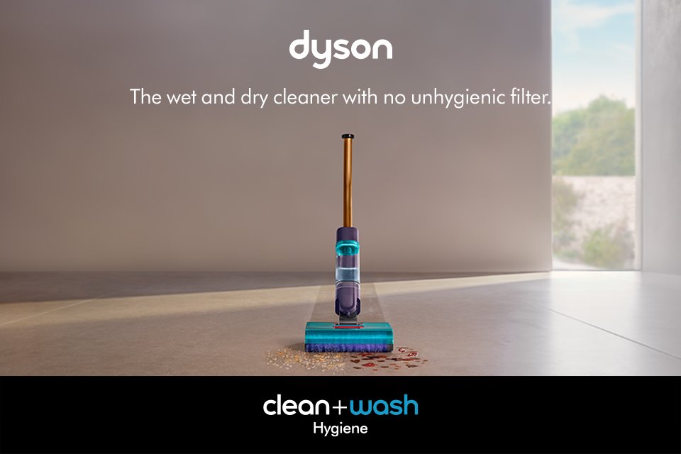 Dyson. Clean+wash hygiene wet & dry vacuum cleaner.