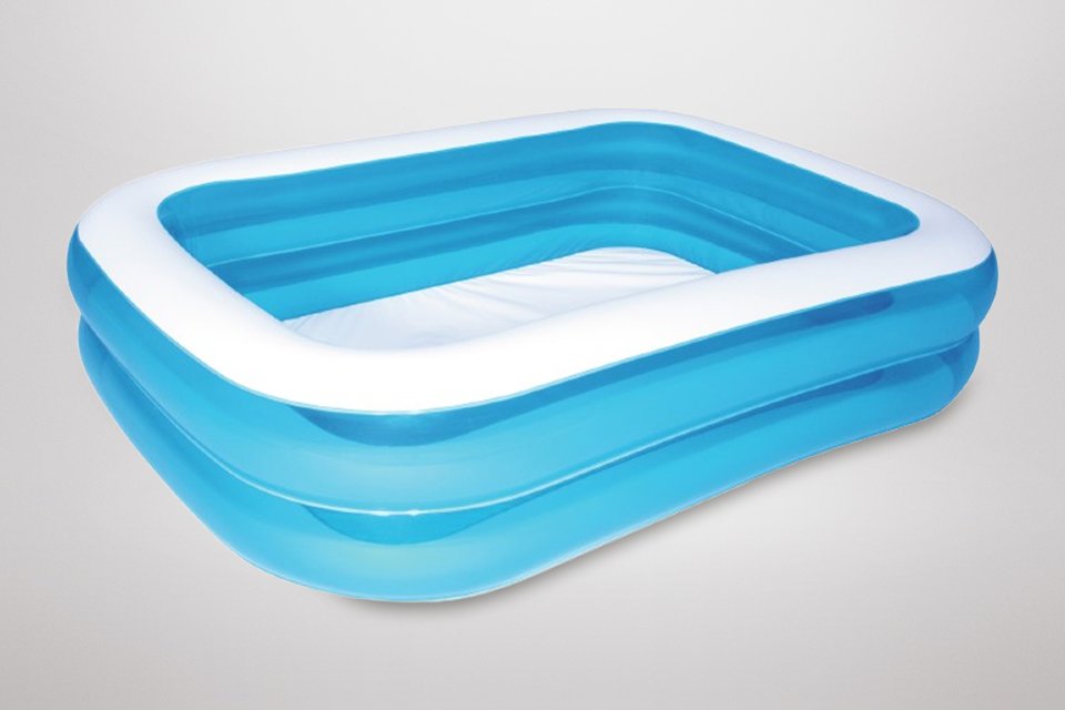 A Bestway rectangular 7ft paddling pool.