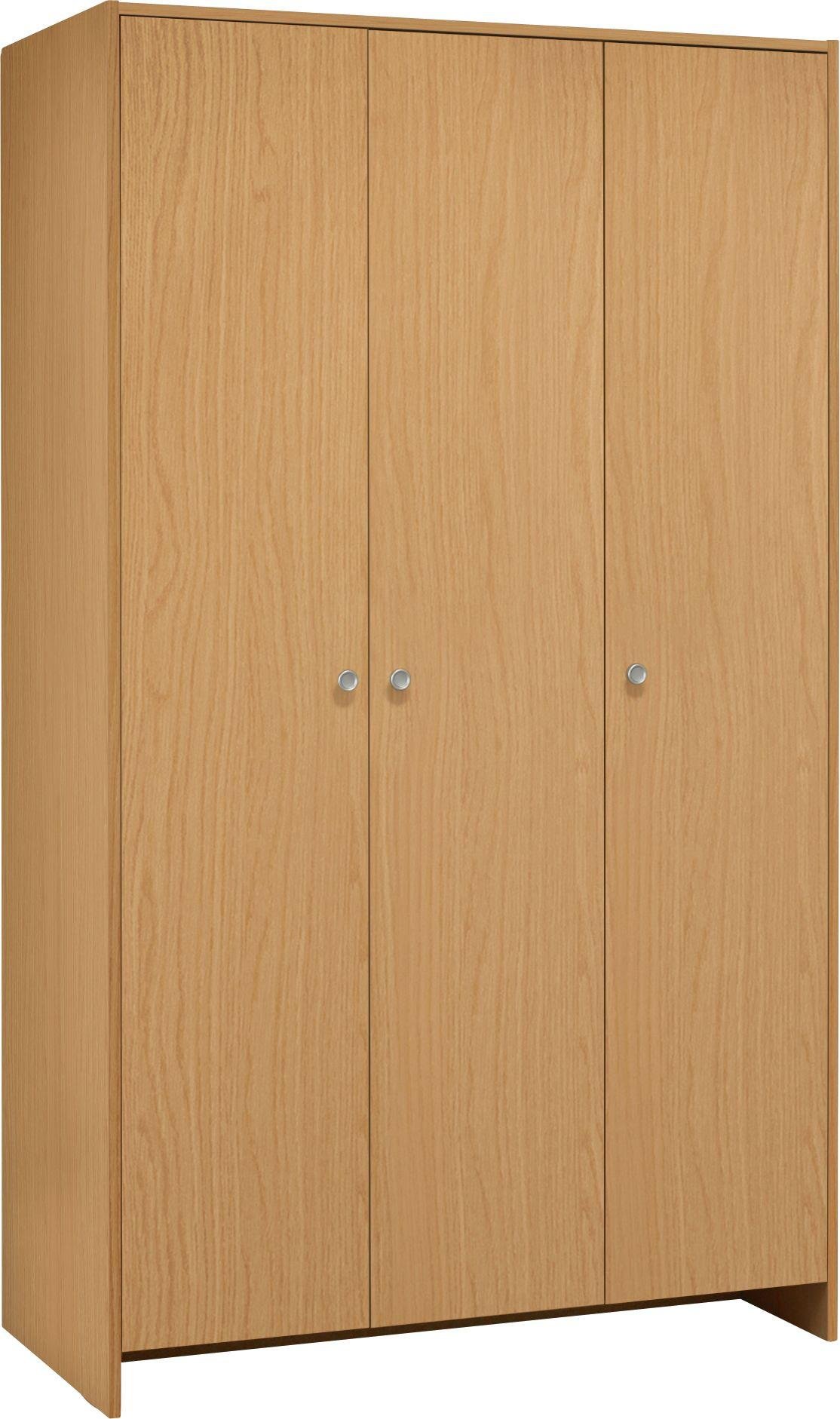 Argos Home Seville 3 Door Wardrobe - Beech Effect