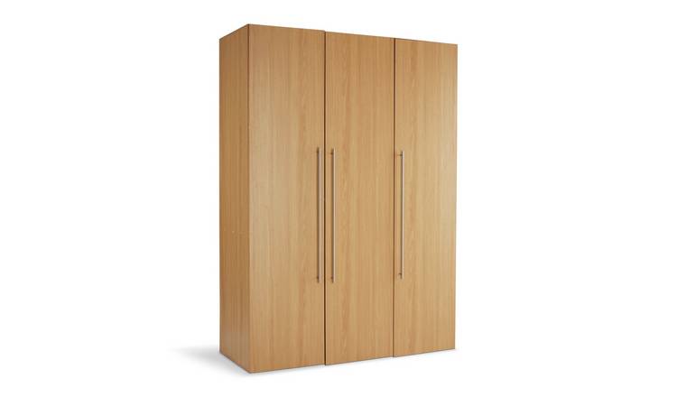 Buy Argos Home Atlas 3 Door Tall Wardrobe Oak Effect Wardrobes Argos