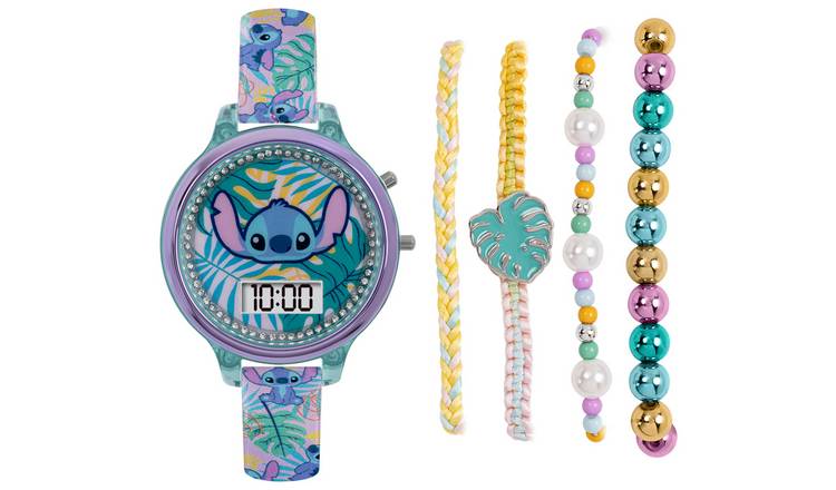 Buy Disney Lilo and Stitch Digital Watch and Bracelet Set Argos